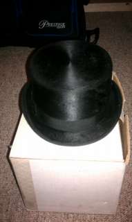 NEW Black Silk Riding Top Hat Size 7 Made in USA  