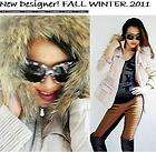 NWT $295 Fashion Brand   Womens Raccoon Fur Hood Quilted Puffer Down 
