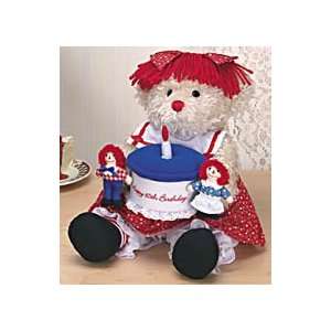  85th Birthday Bear with Cake and Raggedy Ann & Andy