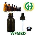10 ml Amber Glass Bottle w/Glass dropper, or Euro Droppers   Free 