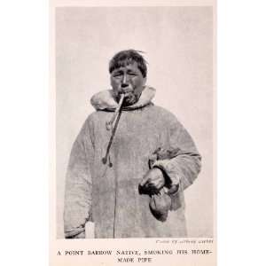  1942 Halftone Print Alaska Point Barrow Native Eskimo 