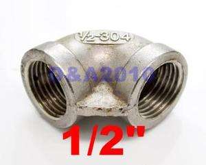   Steel 1/2 Elbow 90 degree angled Pipe Fitting Female threaded  