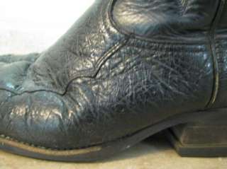 TONY LAMA Ostrich & Os.Leg COWBOY BOOTS Black 10 D  