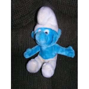  Smurfs Plush 10 Sitting Smurf Doll by Wallace Berrie 1979 