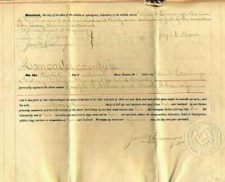   deed between mr mrs joseph sherer and mr wein a ensminger from 1881