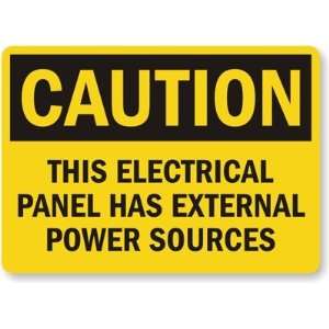  Caution This Electrical Panel Has External Power Sources 