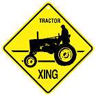 Tractor Xing caution Crossing Sign farm animal Gift