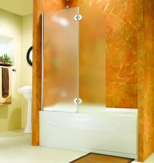 Fleurco Monaco Frameless Tub Shower Shield, 1/4 Glass  