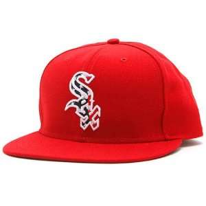  Mens Chicago White Sox Red Stars & Stripes Fitted Cap 