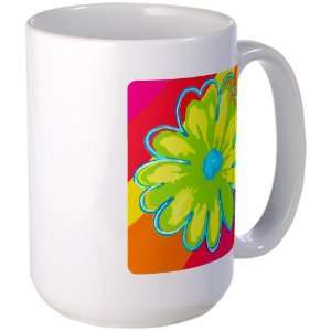 Large Mug Coffee Drink Cup Daisy Vivid Stripes Everything 