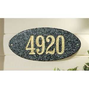  Qualarc ROC 4701 Rockport Oval Address Plaque Patio, Lawn 