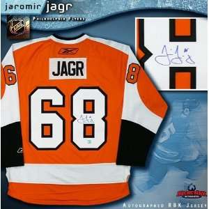 Jaromir Jagr Philadelphia Flyers Autographed/Hand Signed Orange Reebok 