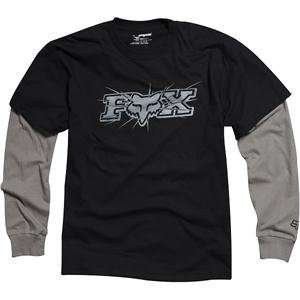  Fox Racing Tempered 2Fer Long Sleeve T Shirt   X Large 