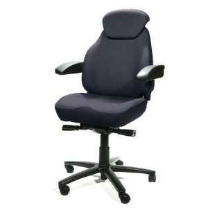  Navigator Office Chair Trimmed in Dark Blue Extreme Fabric 