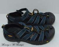 Boys Youth Blue Keen Newport H2 Waterproof Sandals US 5  