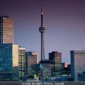  Toronto, by night, Ontario, Canada Fridge Magnets