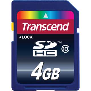 Transcend 4 GB Secure Digital High Capacity (SDHC) Class 10 Memory 
