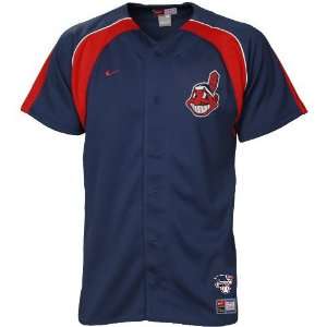   Indians Navy Blue Youth Home Plate Baseball Jersey