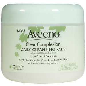 Aveeno Clear Complexion Daily Cleansing Pads, 28 ct (Quantity of 5)