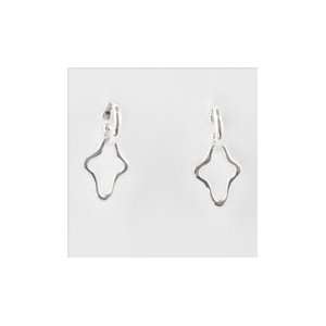  Barse Sterling Silver Hammered Cross Charm Earrings 