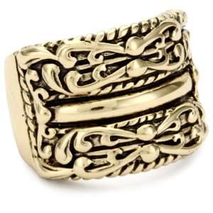  Bronzed by Barse Jubilee Ornate Wide Band Ring, Size 8 