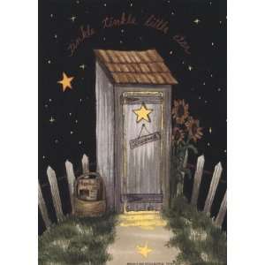  Star Outhouse by Becca Barton 5x7