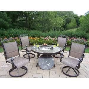  Oakland Living Stone Art 44 in. Deep Seating Chat Set with 