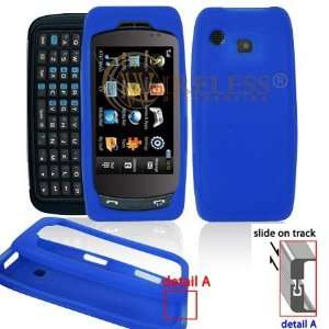  Dark Blue Transparent Silicone Skin Cover Case Cell Phone 