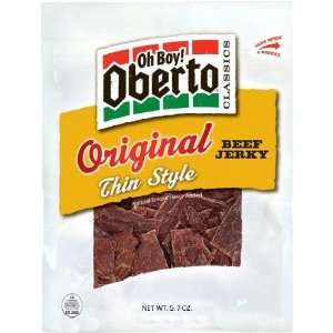Oh Boy Oberto Thin Style Beef Jerky, Original, 5.7 Ounce  
