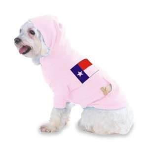  Texas Flag Hooded (Hoody) T Shirt with pocket for your Dog 
