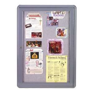   Ovation Gray Fabric Tackboard Gray Frame   Delivered
