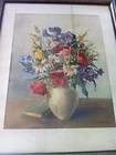   Original Painting Antique floral watercolor signed framed ART