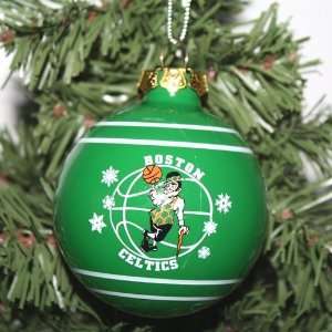  Boston Celtics 2011 Snowflake Glass Ball Ornament Sports 