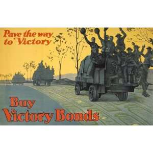  World War I Poster   Buy War Bonds. Pave the way to victory 