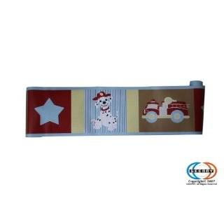 GEENNY Wall Border For Boutique Fire Truck 13 PCS Crib Bedding Set