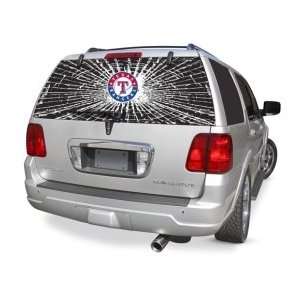 Texas Rangers Shattered Back Winshield Covering  Sports 