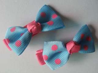 10 pairs of girls baby dot hair bow dot clip hairpin  