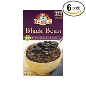 Dr. McDougalls Right Foods Organic Lower Sodium Soup, Black Bean, 18 