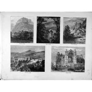  1871 Scotland Stirling Castle Melrose Abbey Trosachs