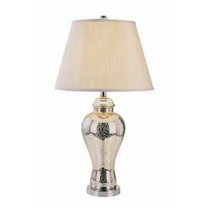  Trans Globe RTL 8636 Silver Gold Crackle Table Lamp 