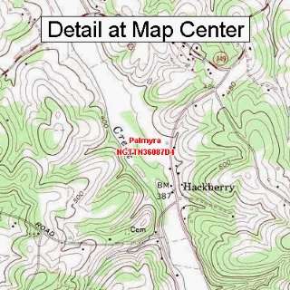  USGS Topographic Quadrangle Map   Palmyra, Tennessee 