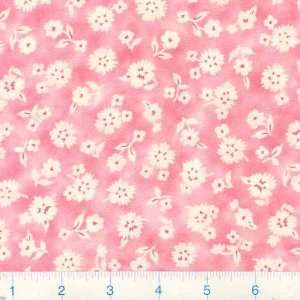  45 Wide New York Retro Flower Pink Fabric By The Yard 