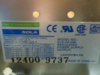 Sola Power Supply SLS 24 036, 100/120 Volt AC #21048  