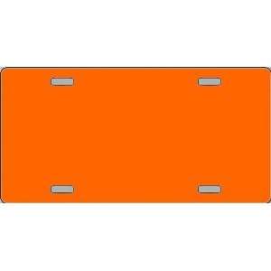  America sports Orange Solid FLAT License Plates Blanks for 