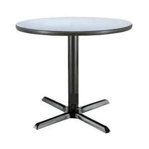 KFI 5VYC0 Pedestal Table, 29x42, Gray  Industrial 