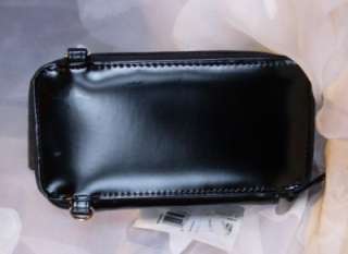 Beautiful NWT Charter Club Black Patent Look Cell Phone & Wallet Case 