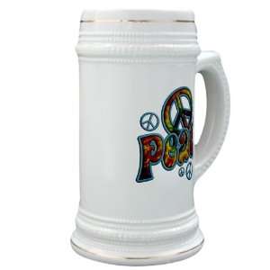    Stein (Glass Drink Mug Cup) PEACE Peace Symbol 