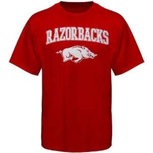 Arkansas Razorbacks Cardinal Universal Mascot T shirt