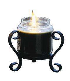 Iron Table Candle Holder   Holds 4 Yankee Candle Jar  