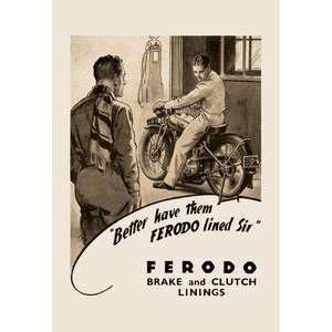  Vintage Art Ferodo Brake and Clutch Linings   00628 5 